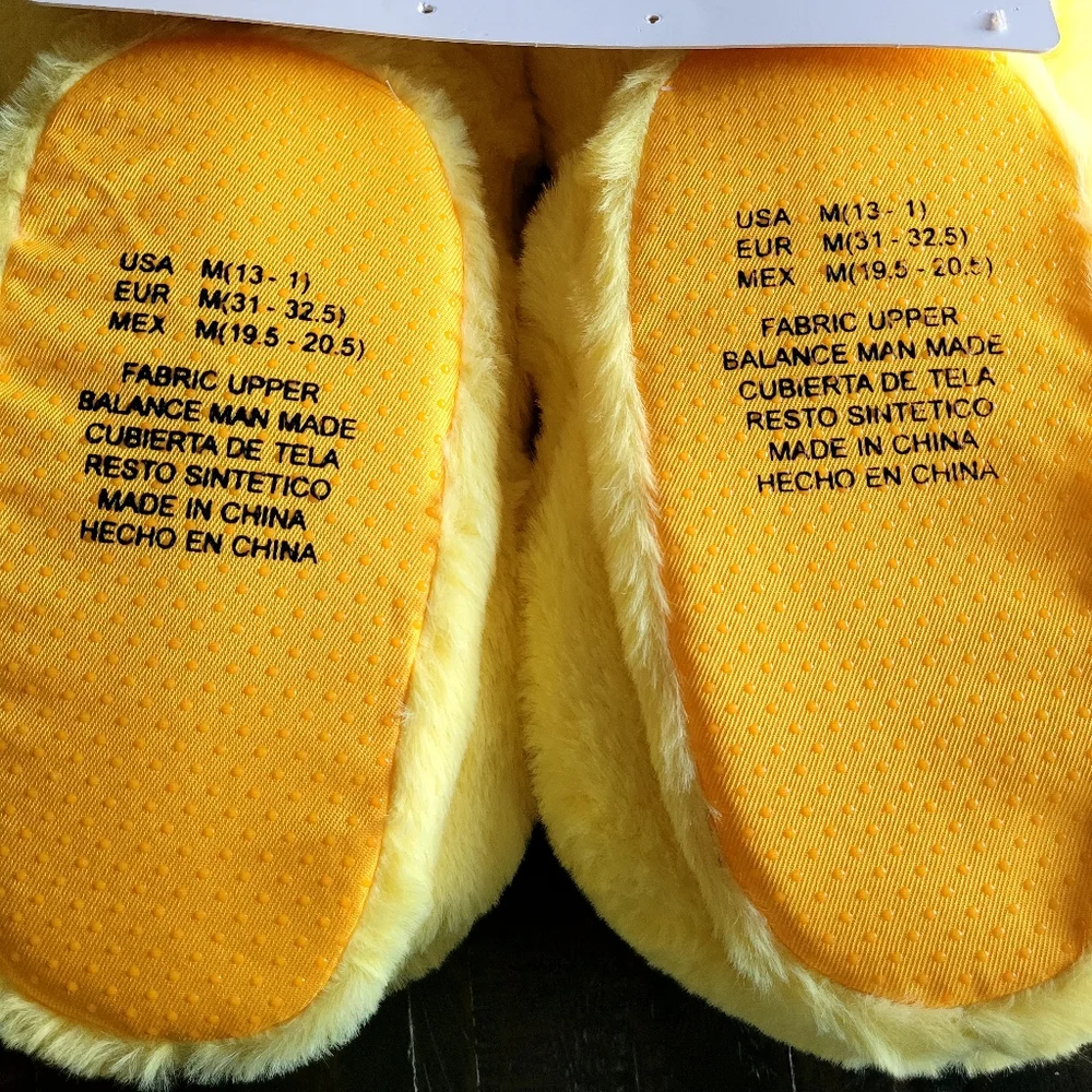NEW Peeps Bunny Fleece Slippers/Headband Kids Size 13-1
